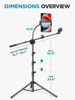 Picture of InnoGear Mic Stand, 6 in 1 Microphone Stand Floor with Tablet Phone Holder Height Adjustable from 30" to 72" Mic Stand Tripod Boom Arm with Gooseneck Carrying Bag for Singing Karaoke Stage
