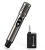 Picture of ECHOMUSSY Wireless Microphone, Metal Dynamic Mic System with One-to-One Chip Connection and Rechargeable Receiver, 40H Duration, 200FT Range Receiving, Less Latency Karaoke Microphone for Singing