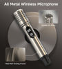 Picture of ECHOMUSSY Wireless Microphone, Metal Dynamic Mic System with One-to-One Chip Connection and Rechargeable Receiver, 40H Duration, 200FT Range Receiving, Less Latency Karaoke Microphone for Singing