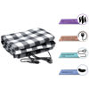 Picture of Heated Car Blanket - 12-Volt Electric Blanket for Car, Truck, SUV, or RV - Portable Heated Throw - Camping Essentials by Stalwart (Black Plaid)