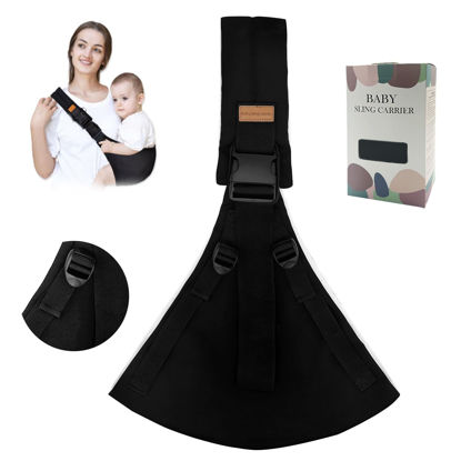 Picture of Toddler Carrier,Baby Sling Carrier,Upgraded 2025 Baby Sling with 4 Adjustable Straps,Baby Wrap Sling for 10-30lbs,Valentines Day for Kids(Black)