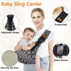 Picture of Toddler Carrier,Baby Sling Carrier,Upgraded 2025 Baby Sling with 4 Adjustable Straps,Baby Wrap Sling for 10-30lbs,Valentines Day for Kids(Black)