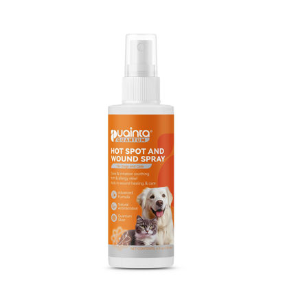 Picture of PUAINTA Hot Spot Spray for Dogs, Upgraded Pipot Skin Spray for Dogs, Itch Relief and Hot Spot Treatment for Dogs, Supports Skin Infections and Irritations for All Animals, 4oz