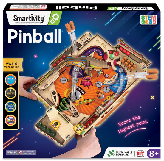 Picture of Smartivity DIY Pinball Machine Toy for Ages 8-99 Year Old | Award Winning Arcade Game | Birthday Gift Ideas for Kids & Adults | STEM Toy for Boys & Girls I Fun Family & Party Game