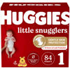 Picture of Huggies Little Snugglers Baby Diapers, Size 1 (8-14 lbs), 84 Ct, Newborn Diapers