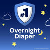 Picture of Overnight Diapers Size 4 (22-37 lbs), 52 Ct, Huggies Overnites Nighttime Baby Diapers