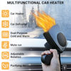 Picture of Car Heater,12V 200W Portable Windshield Defroster Demister with Heating/Cooling Fan and Plug in Cigarette Lighter Fast Heating Defrost Defogger with Ergonomic Handheld Design for All Kinds of Cars