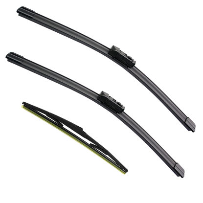 Picture of 3 Factory Wiper Blade Replacement for Mazda CX-5 CX-9 02/2017-2021 2022 2023 Original Equipment Windshield Window Wiper Blades Set - 24"/18"/14"(Set of 3)