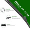 Picture of 3 Factory Wiper Blade Replacement for Mazda CX-5 CX-9 02/2017-2021 2022 2023 Original Equipment Windshield Window Wiper Blades Set - 24"/18"/14"(Set of 3)