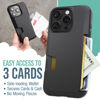 Picture of Smartish® iPhone 16 Pro Wallet Case - Wallet Slayer Vol. 1 [Slim + Protective] Credit Card Holder - Drop Tested Hidden Flip Card Slot Cover Compatible with Apple iPhone 16 Pro - Black Tie Affair