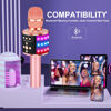 Picture of BONAOK Bluetooth Wireless Karaoke Microphone with LED Lights,4-in-1 Portable Handheld Mic with Speaker Karaoke Player for Singing Home Party Toys Birthday Gift for Kids Adults Girls Q78(Rose Gold)