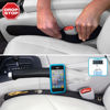 Picture of Drop Stop - The Original Patented Car Seat Gap Filler (As Seen On Shark Tank) - Between Seats Console Organizer, Set of 2 and Slide Free Pad and Light