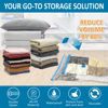 Picture of 20 Pack Vacuum Storage Bags, Space Saver Bags (4 Jumbo/4 Large/4 Medium/4 Small/4 Roll) Compression for Comforters and Blankets, Sealer Clothes Storage, Hand Pump Included