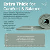 Picture of Retrospec Solana Yoga Mat 1/2" Thick w/Nylon Strap for Men & Women - Non Slip Excercise Mat for Yoga, Pilates, Stretching, Floor & Fitness Workouts, Sage