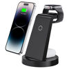 Picture of 3 in 1 Charging Station for iPhone, Wireless Charger for iPhone 16 15 14 13 12 11 X Pro Max & Apple Watch - Wireless Charging Station for AirPods 4 3 Pro