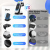 Picture of 3 in 1 Charging Station for iPhone, Wireless Charger for iPhone 16 15 14 13 12 11 X Pro Max & Apple Watch - Wireless Charging Station for AirPods 4 3 Pro