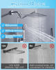Picture of 10" Rainfall Shower Head with Handheld Spray Combo - 5 Spray Modes, High Pressure Rain Showerheads Overhead Shower, Anti-Clog Nozzles, Air-In, Flexible Extension Arm, Chrome Plating & Brass