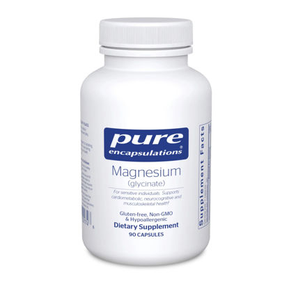 Picture of Pure Encapsulations Magnesium (Glycinate) - Supplement to Support Stress Relief, Sleep, Heart Health, Nerves, Muscles, and Metabolism* - with Magnesium Glycinate - 90 Capsules