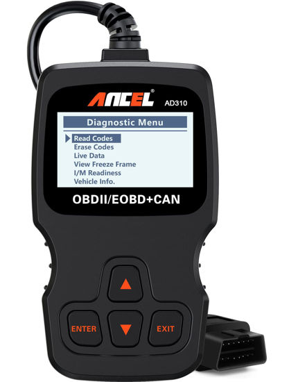 Picture of Ancel AD310 Classic Enhanced Universal OBD II Scanner Car Engine Fault Code Reader CAN Diagnostic Scan Tool, Read and Clear Error Codes for 1996 or Newer OBD2 Protocol Vehicle (Black)