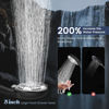 Picture of FEELSO Filtered Shower Head with Handheld, High Pressure 7-Spray Showerhead with Filters for Hard Water - Remove Chlorine, Reduce Dry Itchy Skin, Anti-clog Nozzles, Power Wash to Clean Tub, Tile & Pet