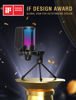 Picture of FIFINE Gaming USB Microphone for PC PS5, Condenser Mic with Quick Mute, RGB Indicator, Tripod Stand, Pop Filter, Shock Mount, Gain Control for Streaming Discord Twitch Podcasts Videos- AmpliGame
