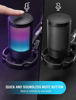 Picture of FIFINE Gaming USB Microphone for PC PS5, Condenser Mic with Quick Mute, RGB Indicator, Tripod Stand, Pop Filter, Shock Mount, Gain Control for Streaming Discord Twitch Podcasts Videos- AmpliGame