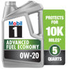 Picture of Mobil 1 Advanced Fuel Economy Full Synthetic Motor Oil 0W-20, 5 Quart