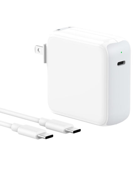 Picture of Charger for MacBook Air MacBook Pro 13 14 15 16 inch 2024 2023 2022 2021 2020, M1 M2 M3 M4 Laptop 70W USB C Power Adapter, iPad, LED, 6.6FT USB-C Cable, Charging as Fast as Original Quality