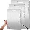 Picture of Titanium Cutting Board - 2025 New Upgrade 100% Pure Titanium Cutting Boards For Kitchen, 1 Pack Double-sided food-grade Titanium Cutting Board For Cutting Meats, Fruits And Vegetables (12"L x 9"W)