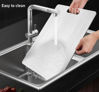 Picture of Titanium Cutting Board - 2025 New Upgrade 100% Pure Titanium Cutting Boards For Kitchen, 1 Pack Double-sided food-grade Titanium Cutting Board For Cutting Meats, Fruits And Vegetables (12"L x 9"W)