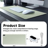 Picture of Konohan Heated Large Desk Mat PU Leather Warm Mouse Pad with 5 Heating Level & 4 Hour Auto Shut-Off Heating Keyboard Pad Hand Warmer Gaming Mouse Pad for Office Home(Gray-Green Color,31.5" X 13")
