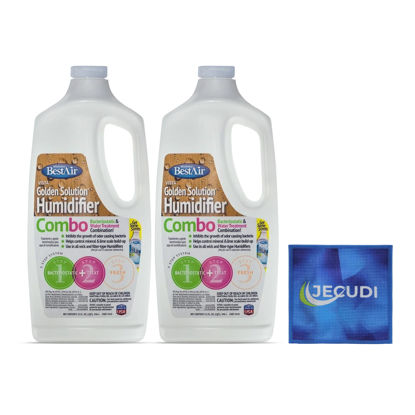 Picture of Bacteriostatic Humidifier Water Treatment- Extend Filter Life Eliminate Odors & Prevent Bacterial Growth - Compatible with All Cool Mist & Warm Mist Humidifiers - 32 oz Easy Pour Bottle (2)