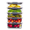 Picture of Rubbermaid Brilliance Food Storage Containers, BPA Free, Airtight Lids, Ideal for Lunch, Meal Prep & Leftovers, Set of 5 (3.2 Cup)
