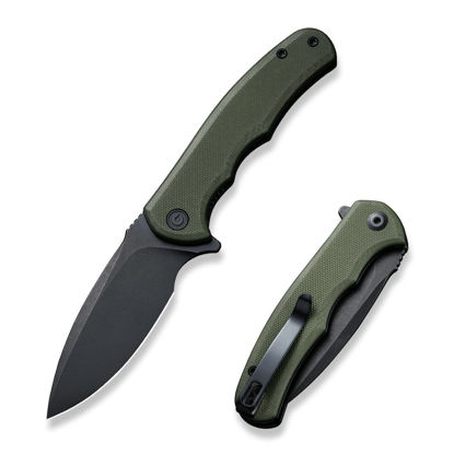 Picture of CIVIVI Mini Praxis Folding Pocket Knife, 2.98" D2 Steel Blade G10 Handle Small EDC Knife with Pocket Clip for Men Women, Sharp Camping Survival Hiking Knives C18026C-1