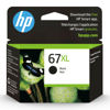 Picture of HP 67XL Black High-yield Ink Cartridge | Works with HP DeskJet 1255, 2700, 4100 Series, HP ENVY 6000, 6400 Series | Eligible for Instant Ink | One Size | 3YM57AN
