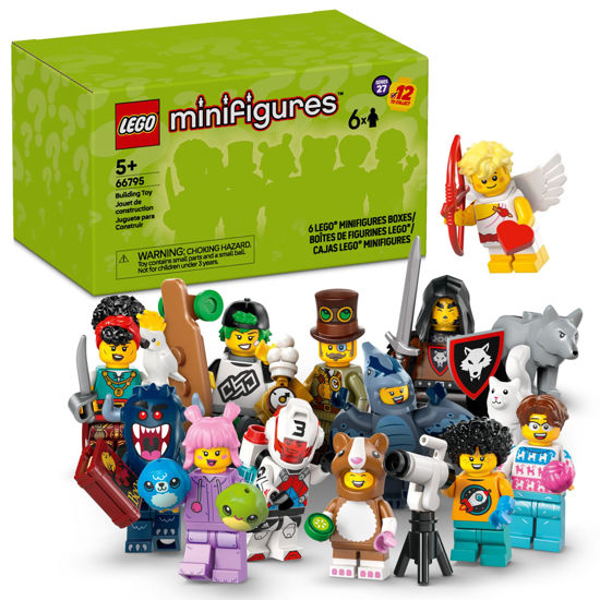 Picture of LEGO Minifigures Series 27 6 Pack - Multipack of Collectible Figures for Kids, Boys and Girls, Ages 5+ - Mystery Blind Box of 12 Possible Minifigures - Gift Idea for Birthdays or Events - 66795