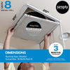 Picture of Simply 20x20x1 Air Filter, Merv 8, MPR 600, 6 Pack, Furnace Air Filter for HVAC (Actual Size: 19.75"x19.75"x0.75") DUST, Pet, & Allergy Control