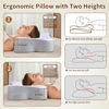 Picture of HOBEST Cervical Neck Pillow - Ergonomic Neck Pillow for Pain Relief, Cooling Memory Foam Pillows for Sleeping, Neck Support Pillow for Side, Back & Stomach Sleeper (White)