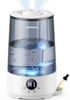 Picture of Homvana Humidifiers for Bedroom Home, 3.6 L Cool Mist Top-Fill 34H Super Long Time, Quiet 16dB, Baby Humidifier, Oil Diffuser for Large Room, Plants, Nursery, Office BPA FREE, 7 Color Light Ultrasonic