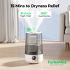 Picture of Homvana Humidifiers for Bedroom Home, 3.6 L Cool Mist Top-Fill 34H Super Long Time, Quiet 16dB, Baby Humidifier, Oil Diffuser for Large Room, Plants, Nursery, Office BPA FREE, 7 Color Light Ultrasonic