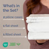 Picture of Queen Size 4 Piece Sheet Set - Comfy Breathable & Cooling Bed Sheets Set - Hotel Luxury Bedding for Women, Men, Kids & Teens - Deep Pockets, Easy Secure Fit, Soft and Wrinkle Free - Oeko-Tex - White
