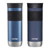 Picture of Contigo SNAPSEAL Insulated Stainless Steel Travel Mug with Grip, 20oz., Blue Corn Transparent Satin & Midnight Berry