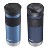 Picture of Contigo SNAPSEAL Insulated Stainless Steel Travel Mug with Grip, 20oz., Blue Corn Transparent Satin & Midnight Berry
