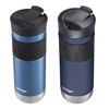 Picture of Contigo SNAPSEAL Insulated Stainless Steel Travel Mug with Grip, 20oz., Blue Corn Transparent Satin & Midnight Berry
