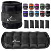Picture of Sportneer Adjustable Weighted Ankle Weights Set 1 Pair 2 4 6 8 10 Lbs Leg Weight Straps for Women Men for Gym,Fitness, Workout,Walking, Jogging,1-5 lbs for Each Ankle, 1 Pair 2-10 lbs (Black)