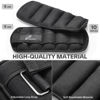 Picture of Sportneer Adjustable Weighted Ankle Weights Set 1 Pair 2 4 6 8 10 Lbs Leg Weight Straps for Women Men for Gym,Fitness, Workout,Walking, Jogging,1-5 lbs for Each Ankle, 1 Pair 2-10 lbs (Black)