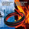 Picture of GRZWAYS Jumper Cables with alligator clips for Milwaukee M18 18V Batteries,Silicone wire 8AWG 2FT Automotive Booster Cables for Jump Starting Car Using Tool Battery, Temperature resistance 392℉(200℃)