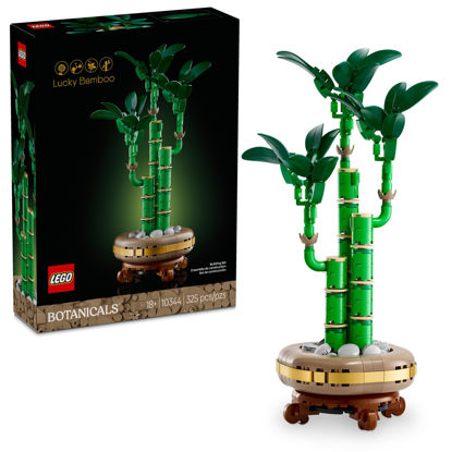 Picture of LEGO Botanicals Lucky Bamboo Building Set - Artificial Plant for Indoor Home Décor, Adults Ages 18+ - Fake Plant Decoration for Table, Desk, Office - Gift for Valentines Day - 10344