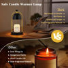 Picture of Candle Warmer Lamp with Timer-Electric Black Candle Warmer,Wax Warmer for Scented Wax Jar Candles,Candle Lamp for Kitchen Home Decor, House Warming Gifts New Home,Gifts for Women,Valentines Day Gifts
