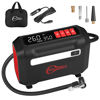 Picture of ROCGORLD R8 Tire Inflator Portable Air Compressor, DC 12V Air Compressor Portable with Large Dual Digital Screen, 3X Faster Inflation Air Pump for Car, Bike, Ball, Motor